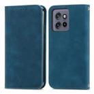 For Motorola Edge 50 Neo Retro Skin Feel Magnetic Flip Leather Phone Case(Blue) - 1