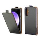 For Samsung Galaxy S23 FE 5G Vertical Flip Leather Phone Case with Card Slot(Black) - 1