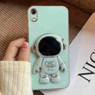 For Samsung Galaxy A03 Core Electroplating Astronaut Holder Phone Case(Green) - 1