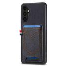 For Samsung Galaxy A54 5G Denim Texture Leather Skin Phone Case with Card Slot(Black) - 1
