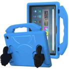 For Amazon Fire Max 11 2023 Thumb Bracket EVA Shockproof Tablet Case(Blue) - 1