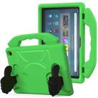 For Amazon Fire Max 11 2023 Thumb Bracket EVA Shockproof Tablet Case(Green) - 1