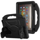 For Amazon Kindle Fire HD10 2021 Thumb Bracket EVA Shockproof Tablet Case(Black) - 1