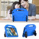 For Amazon Kindle Fire HD10 2021 Thumb Bracket EVA Shockproof Tablet Case(Blue) - 2