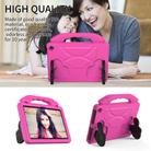For Amazon Kindle Fire HD10 2021 Thumb Bracket EVA Shockproof Tablet Case(Rose Red) - 2