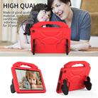 For Amazon Kindle Fire HD10 2021 Thumb Bracket EVA Shockproof Tablet Case(Red) - 2