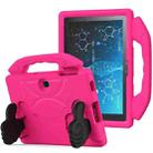 For Samsung Galaxy Tab Advanced2 / T583 Thumb Bracket EVA Shockproof Tablet Case(RoseRed) - 1