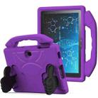 For Samsung Galaxy Tab Advanced2 / T583 Thumb Bracket EVA Shockproof Tablet Case(Purple) - 1