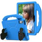 For Lenovo Tab P11 J606F Thumb Bracket EVA Shockproof Tablet Case(Blue) - 1