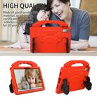 For Lenovo Tab P11 J606F Thumb Bracket EVA Shockproof Tablet Case(Red) - 2