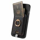 For iPhone 16 Plus Retro Splitable Magnetic Card Bag Leather Phone Case(Black) - 3