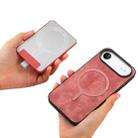 For iPhone Air Retro Splitable Magnetic Card Bag Leather Phone Case(Pink) - 3