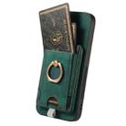For Samsung Galaxy A33  5G Retro Splitable Magnetic Card Bag Leather Phone Case(Green) - 3