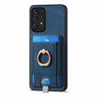 For Samsung Galaxy A41 Retro Splitable Magnetic Card Bag Leather Phone Case(Blue) - 2
