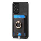 For Samsung Galaxy A13 5G / A04s Retro Splitable Magnetic Card Bag Leather Phone Case(Black) - 2