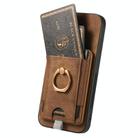 For Samsung Galaxy A56 5G Retro Splitable Magnetic Card Bag Leather Phone Case(Brown) - 3