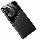 For vivo Y200 Global All-inclusive Leather Organic Glass Phone Case(Black) - 1
