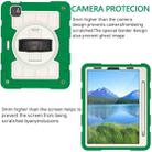 For iPad Air 2020 / 2022 10.9 Silicone Hybrid PC Shockproof Tablet Case with Shoulder Strap(Classic Green) - 4