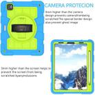 For iPad Air 2020 / 2022 10.9 Silicone Hybrid PC Shockproof Tablet Case with Shoulder Strap(Bluish-Green) - 4