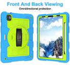 For iPad Air 2020 / 2022 10.9 Silicone Hybrid PC Shockproof Tablet Case with Shoulder Strap(Bluish-Green) - 5