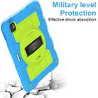For iPad Air 2020 / 2022 10.9 Silicone Hybrid PC Shockproof Tablet Case with Shoulder Strap(Bluish-Green) - 6