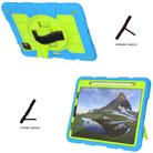 For iPad Air 2020 / 2022 10.9 Silicone Hybrid PC Shockproof Tablet Case with Shoulder Strap(Bluish-Green) - 7