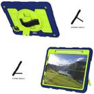 For iPad Air 2020 / 2022 10.9 Silicone Hybrid PC Shockproof Tablet Case with Shoulder Strap(Tibetan Turquoise) - 7