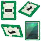 For iPad Air 11 2024 Silicone Hybrid PC Shockproof Tablet Case with Shoulder Strap(Classic Green) - 2