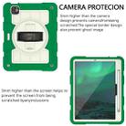 For iPad Air 11 2024 Silicone Hybrid PC Shockproof Tablet Case with Shoulder Strap(Classic Green) - 3