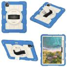 For iPad Air 11 2024 Silicone Hybrid PC Shockproof Tablet Case with Shoulder Strap(Azure Blue) - 2