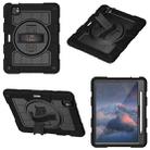 For iPad Air 11 2024 Silicone Hybrid PC Shockproof Tablet Case with Shoulder Strap(Black) - 2