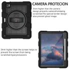 For iPad Air 11 2024 Silicone Hybrid PC Shockproof Tablet Case with Shoulder Strap(Black) - 3