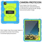 For iPad Air 11 2024 Silicone Hybrid PC Shockproof Tablet Case with Shoulder Strap(Bluish-Green) - 3