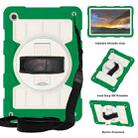 For Samsung Galaxy Tab A9+ Silicone Hybrid PC Shockproof Tablet Case with Shoulder Strap(Classic Green) - 1
