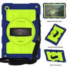 For Samsung Galaxy Tab A9+ Silicone Hybrid PC Shockproof Tablet Case with Shoulder Strap(Tibetan Turquoise) - 1