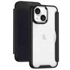 For iPhone 15 Plus RFID Blocking Adsorption Flip Leather Phone Case(Black) - 1