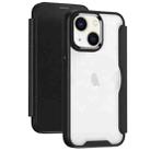 For iPhone 14 Pro Max RFID Blocking Adsorption Flip Leather Phone Case(Black) - 1