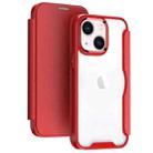 For iPhone 12 Pro Max RFID Blocking Adsorption Flip Leather Phone Case(Red) - 1