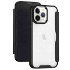 For iPhone 14 Plus RFID Blocking Adsorption Flip Leather Phone Case(Black) - 1