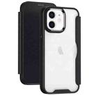 For iPhone 15 RFID Blocking Adsorption Flip Leather Phone Case(Black) - 1