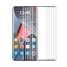 For Redmi Note 13 Pro+ 5pcs ENKAY Hat-Prince Heat Bending Full Side Glue Tempered Glass Film - 1