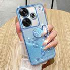 For Xiaomi Redmi Turbo 3 Gradient Glitter Immortal Flower Ring All-inclusive Phone Case(Pink) - 2