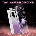 For Xiaomi Redmi Note 14 Pro+ 5G Gradient Glitter Immortal Flower Ring All-inclusive Phone Case(Purple) - 2