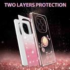 For Xiaomi Redmi Note 14 Pro+ 5G Gradient Glitter Immortal Flower Ring All-inclusive Phone Case(Pink) - 2