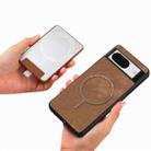 For Google Pixel 6 Retro Splitable Magnetic Card Bag Leather Phone Case(Brown) - 4