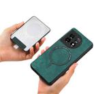 For OnepPus Nord CE2 Lite 5G Retro Splitable Magnetic Card Bag Leather Phone Case(Green) - 4