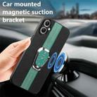 For Samsung Galaxy A06 Magnetic Litchi Leather Back Phone Case with Holder(Green) - 2
