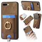 For OPPO A 7/ A12 Retro Splitable Magnetic Card Bag Leather Phone Case(Brown) - 1