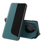 For Huawei Mate 60 Pro Attraction Flip Holder Leather Phone Case(Green) - 1