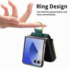 For Samsung Galaxy Z Flip 7 5G Retro Ring Vertical Zipper Wallet Phone Case(Green) - 3